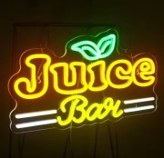 NEON JUICE BAR SOK SZYLD LED USB DEKORACJA 