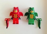 LEGO Minifigures - Dragon Suit Guy + Green Dragon Costume Figurki