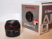 Obiektyw Samyang AF 35 mm f/2.8 FE (Sony FE), stan bdb+, szkła idealny