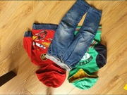 Ubranka roz.98 jeansy joggers bluzy zygzak swetry