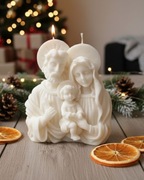 Świeca sojowa duża Święta Rodzina dekoracyjna prezent dla osoby wierzącej 
