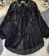 Śliczna czarna koszula 