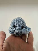 pluszak na szydełku niebieska 
