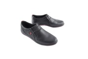 BUTY MĘSKIE CZARNE SKÓRZANE 42 