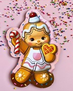 Drewniane świąteczne puzzle konturowe "Świąteczne ciasteczka"