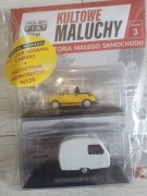 Kultowe maluchy -Fiat 126p Bosmal+ przyczepa Niewiadów - blister -1:43