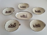 Mini talerze, ostrygi i scenki Art Deco, Kjøbenhavns Porcellains, Danmark