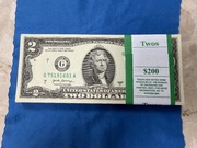 Dolary USD nominał 2 nowe oryginalne 100 szt. 2017 r