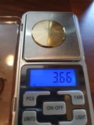 Złoty zegarek Grovana 14 k, próba 585, waga 8,22 gram.