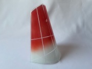 Klosz lampa żyrandol PRL lata 60 70 80 vintage płaski plafon