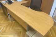 Długie solidne biurko w kształcie litery L ze stelażem ~ 200 cm