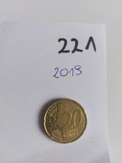 Belgia 20 eurocentów, 2019
