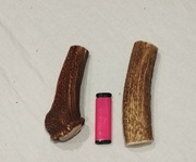 Poroże zestaw 2 szt naturalny Gryzak  dla psa  15-16 cm 