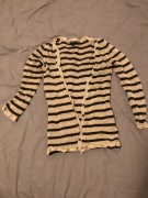 Sweter massimo dutti ze złota nitka