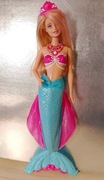 Lalka Barbie Syrena Perłowa Księżniczka, rozkładany ogon /Mattel/