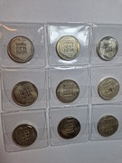 Mapka Monety Srebrne PRL Srebro Zestaw