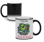 ŚWIĄTECZNY magiczny kubek z nadrukiem GRINCH na prezent śmieszny MIKOŁAJKI