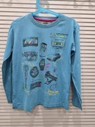 Bawełniana bluzka koszulka z długimi rekawami Entry r. 128