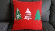poduszka świąteczna 45cm x 45 cm handmade