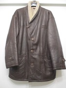 KOŻUCH LICOWANY-  SKÓRA NATURALNA - KOLOR BRĄZ