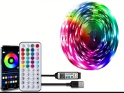 Inteligentna Taśma LED z Synchronizacją do Muzyki Zmieniające Kolor Światła