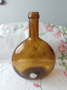 Mega butla 3l na wino lub inny trunek PRL miodowa płaska