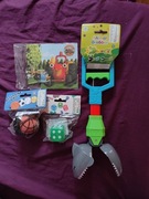 ZABAWKI DLA MALUCHA 4 SZT ANIMAL GRABER,MAG. PUZZLE, ŚWIECĄCA KOSTKA, PIŁKA