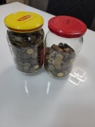 Monety obiegowe 1gr/2gr nie sortowane. Waga ok 4,5kg