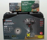 NOWY zestaw klucz udarowy 20V PARKSIDE PERFORMANCE PASSP 20-Li C4+8ah i ład