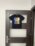 T-shirt chłopięcy granatowy z nadrukiem nowy rozmiar 122