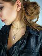 Krzyżyk na łańcuszku ze stali chirurgicznej 316