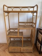 Regał, kwietnik Rattanowy, bambus