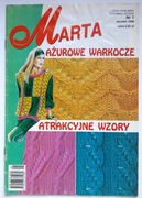 Marta - miesięcznik nr 1/1998 ażurowe warkocze