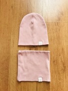 Komplet dla dziewczynki: czapka i komin. (jesień-wiosna)