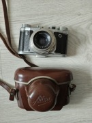 Aparat Altix z futerałem i obiektywem Meyer Optik Trioplan 50/2.9