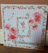 Słodka kartka dla dziewczynki HANDMADE prezent 