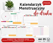Kalendarzyk menstruacyjny do druku
