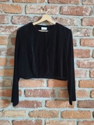 czarne aksamitne bolerko * C&A