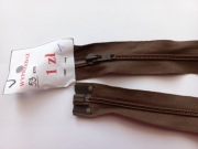 Zamek spiralny spirala 53cm ciemny brąz