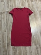 Sinsay Sukienka mini różowa damska – dopasowany fason