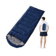 Śpiwór turystyczny granatowy lekki 2w1 mumia kołdra pokrowiec