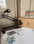 ramię mikrofonowe tonor t20lp low profile do biurka komplet