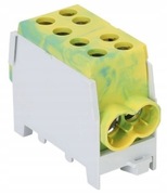 TRACON Złączka kompaktowa na szynę, zielono-zółta 6-35mm2 FLECU-35-25-2ZS