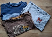 Zestaw 3 bluzek chłopięcych z dł.rękawem r.128