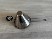 stożkowy durszlak ze stali nierdzewnej, cedzak, sitko