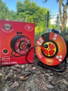 Przedłużacz na metalowym bębnie 50m 