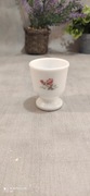 Kieliszek na jajko vintage France mleczne szkło 