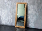 Duże lustro dębowe. Rustykalne lustro w drewnianej ramie dziki dąb 