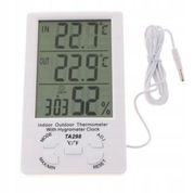 Stacja pogody wewnętrzna i zewnętrzna cyfrowa