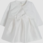 Sukienka i bolerko sweterek r. 92 Cool Club chrzest święta biały komplet 